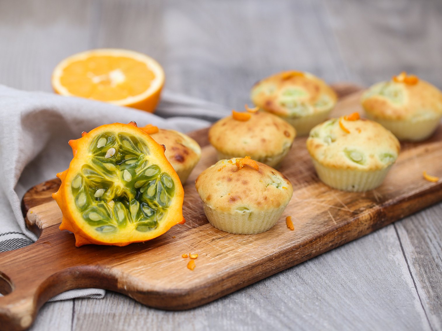 Petits gâteaux au kiwano