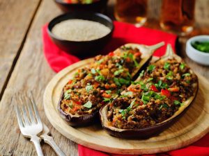 Aubergines farcies à l’orientale