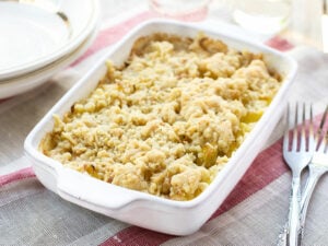 Crumble de céleri-rave au chèvre
