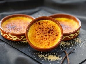 Crème brûlée d’oranges sanguines (sans œufs et sans gluten )