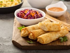 Egg rolls à la carotte