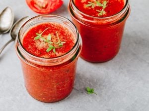 Gaspacho de tomates et melon