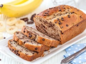 Gâteau banane-chocolat