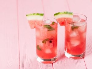 Jus de pastèque à la menthe