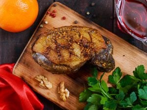 Magret de canard au poivre vert
