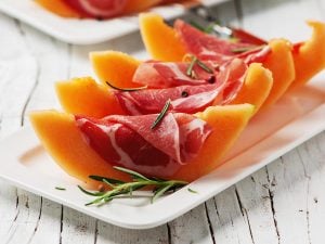 Melon et jambon cru