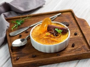 Mousse à la banane et à l’orange