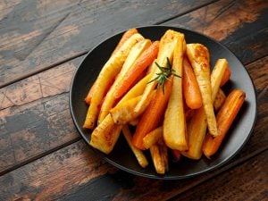 Navets nouveaux confits au miel et la sauce soja