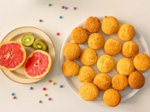 Pamplemousses et financiers aux zestes