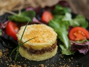 Parmentier de canard aux carottes et pommes de terre
