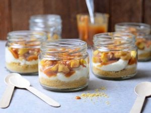 Pommes caramélisées sur lit de Mascarpone
