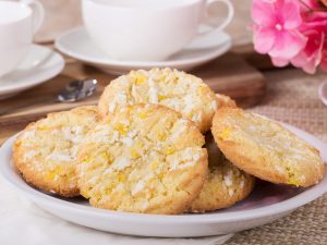 Pommes et pamplemousses, tuiles au pamplemousse