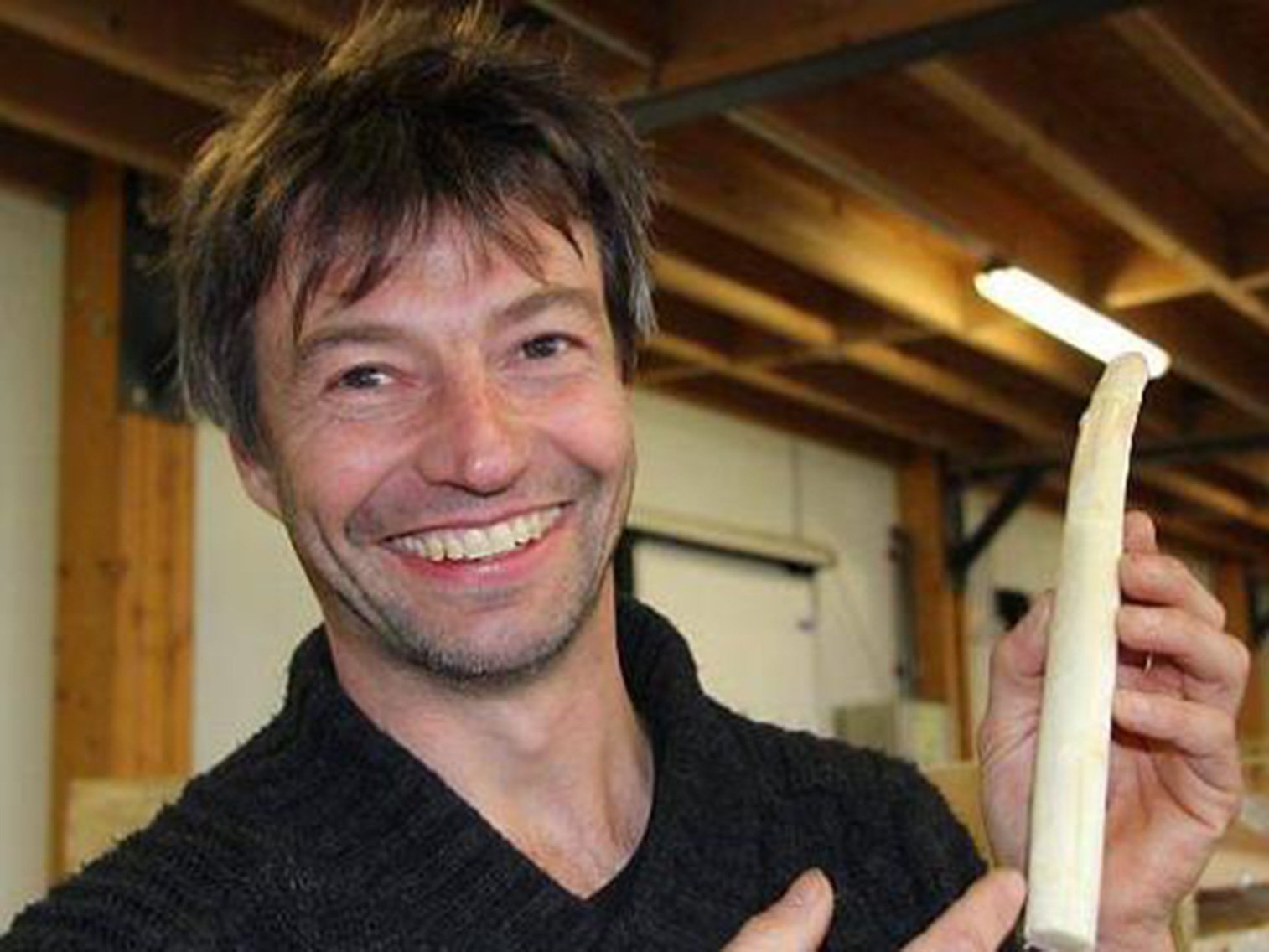 Dans les bottes d’asperges de Frédéric !