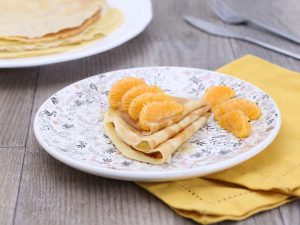 Crêpe à la clémentine et au miel