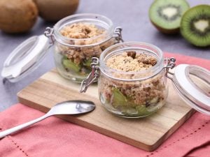 Crumble aux kiwis
