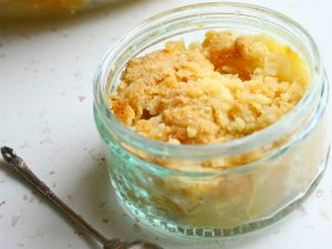 Crumble de rhubarbe et pommes