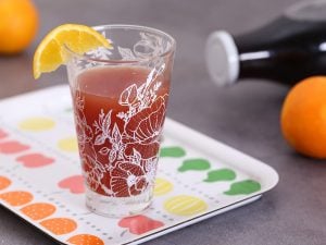 Jus orange et grenade