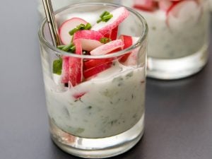 Mousse de radis rose
