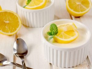 Panna cotta sans gélifiant au citron