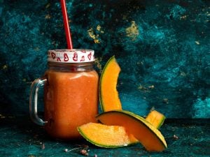 Smoothie rafraîchissant melon pêche