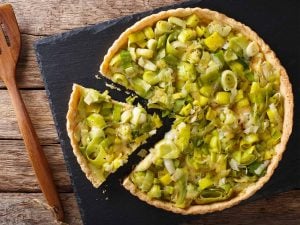 Tarte légère aux poireaux