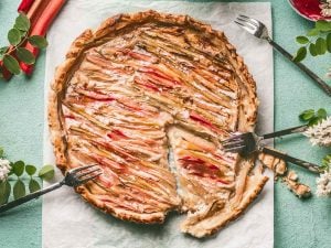 Tarte à la rhubarbe et gingembre