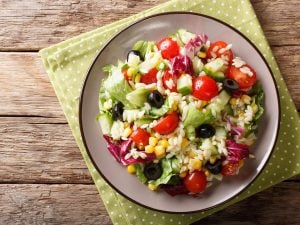 Salade de riz végétarienne