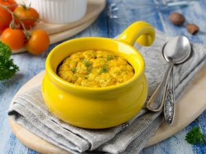 Soufflé de carottes au gouda