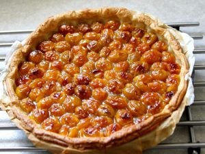 Tarte aux mirabelles à la cannelle