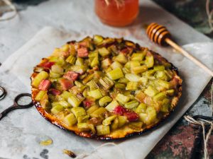 Tatin de rhubarbe