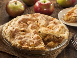Tourte aux pommes et aux zestes d’orange