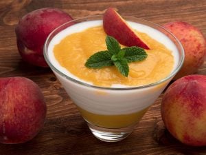 Verrine à la pêche