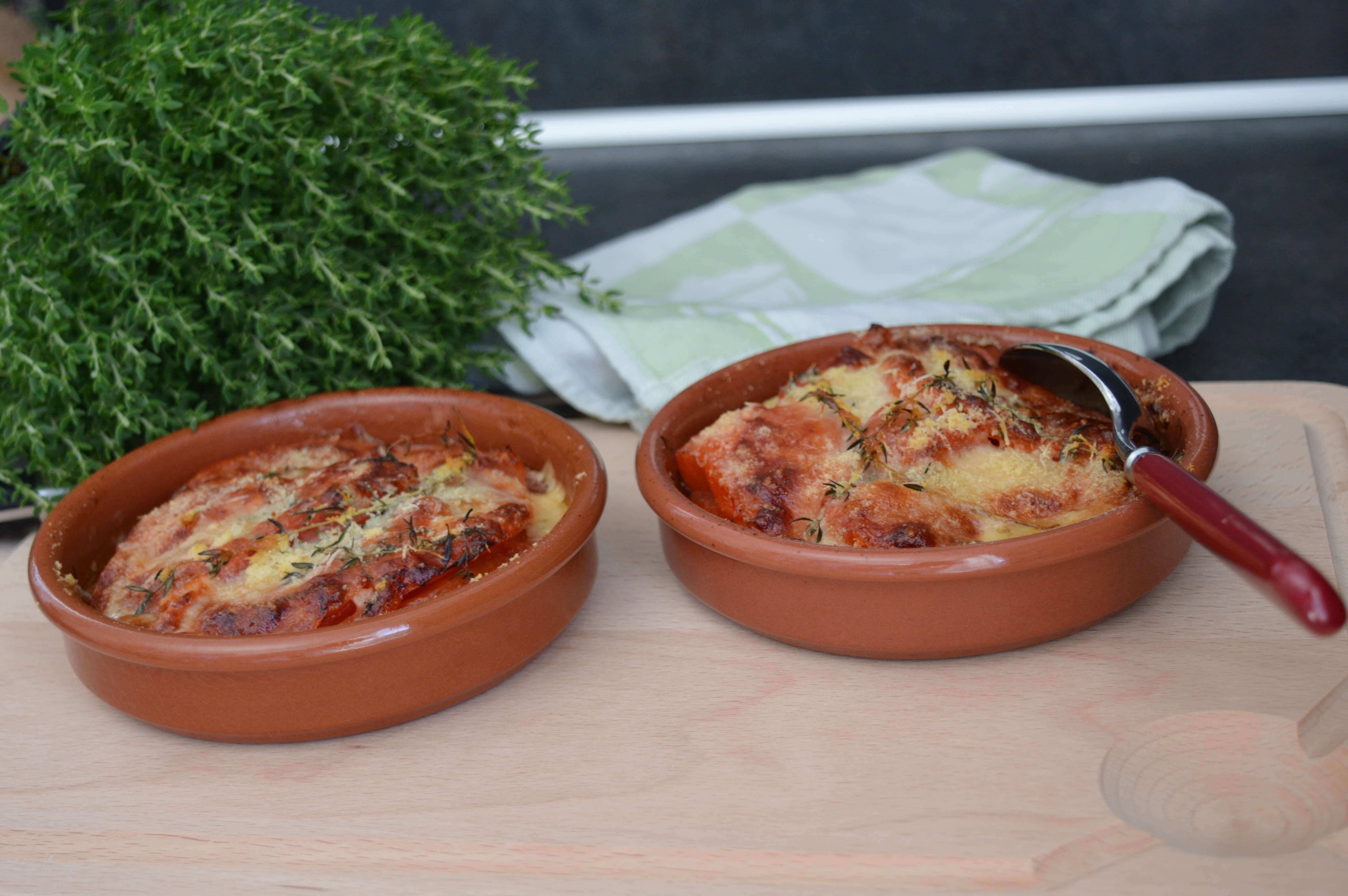 Crumble de tomate au parmesan et thym frais express
