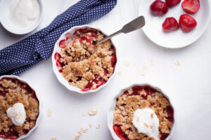 Crumble de fraises aux spéculoos