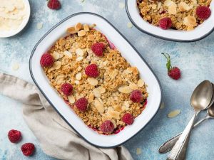 Crumble de framboises