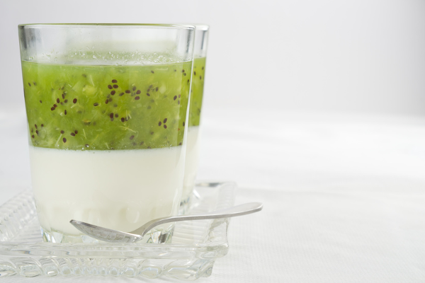 Panna cotta aux kiwis