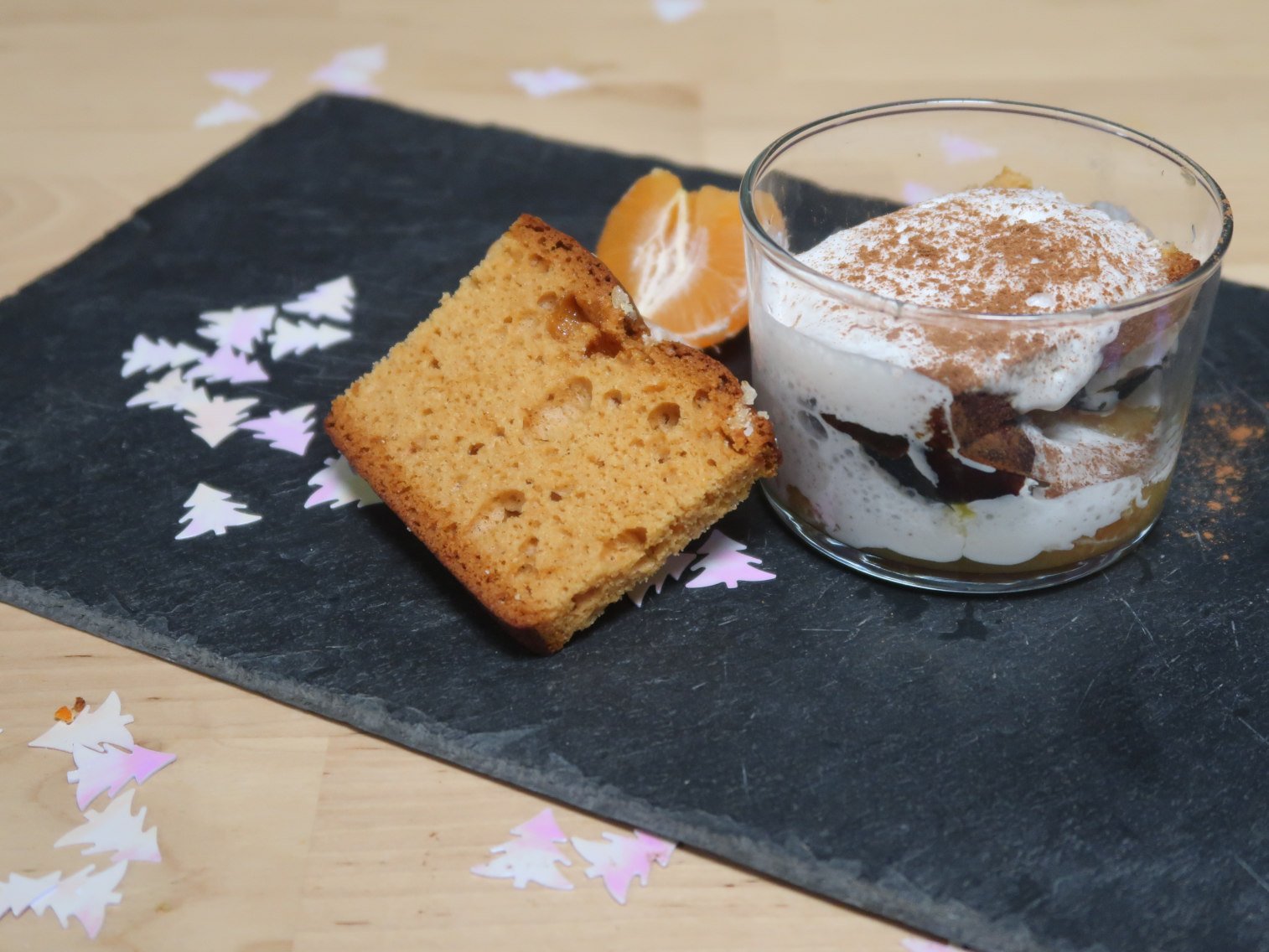 Dessert de Noël en verrine