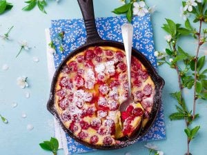 Clafoutis cerises et melon