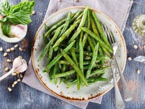 Haricots aux pignons de pin