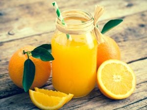 Jus orange et gingembre