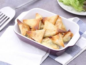 Samoussa aux poireaux