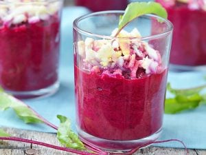 Verrines de betterave rouge