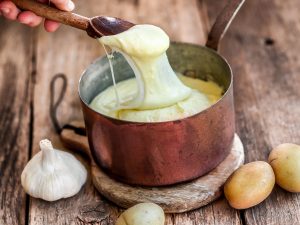 Aligot à la pomme de terre du massif central