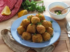Boulettes de poivron, maïs et brocoli
