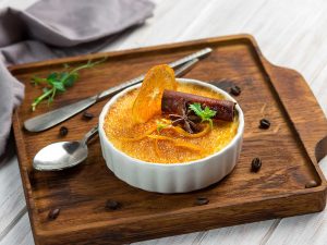 Crème brûlée à l’orange