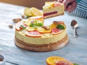 Gâteau fondant au pamplemousse