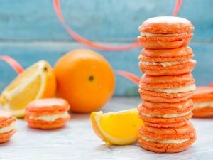 Macarons à l’orange curd
