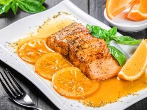 Poisson blanc à l’orange