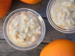 Riz au lait à l’orange