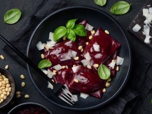 Raviolis à la betterave